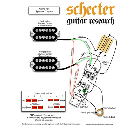 schecter guitars diamond series wiring diagram 